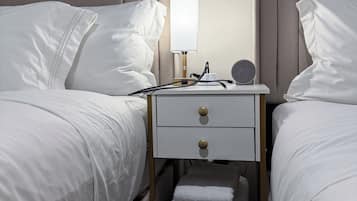1 bedroom, desk, iron/ironing board, travel crib