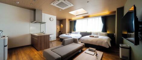 1 chambre, fer et planche à repasser, Wi-Fi gratuit, draps fournis