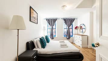 4 soverom, strykejern/-brett og sengetøy