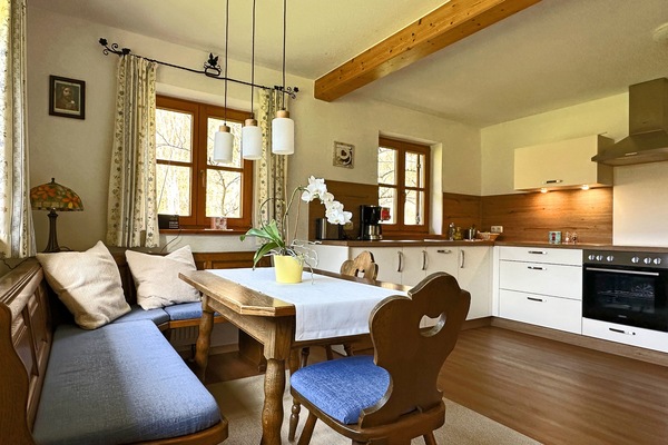 Ferienhaus Labenbach 75 qm - wohnen im Erdgeschoss für 2 Personen mit Süd-Terrasse-Ferienhaus Labenbach Wohnraum mit offener Küche