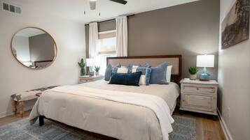 5 bedrooms, desk, iron/ironing board, free WiFi