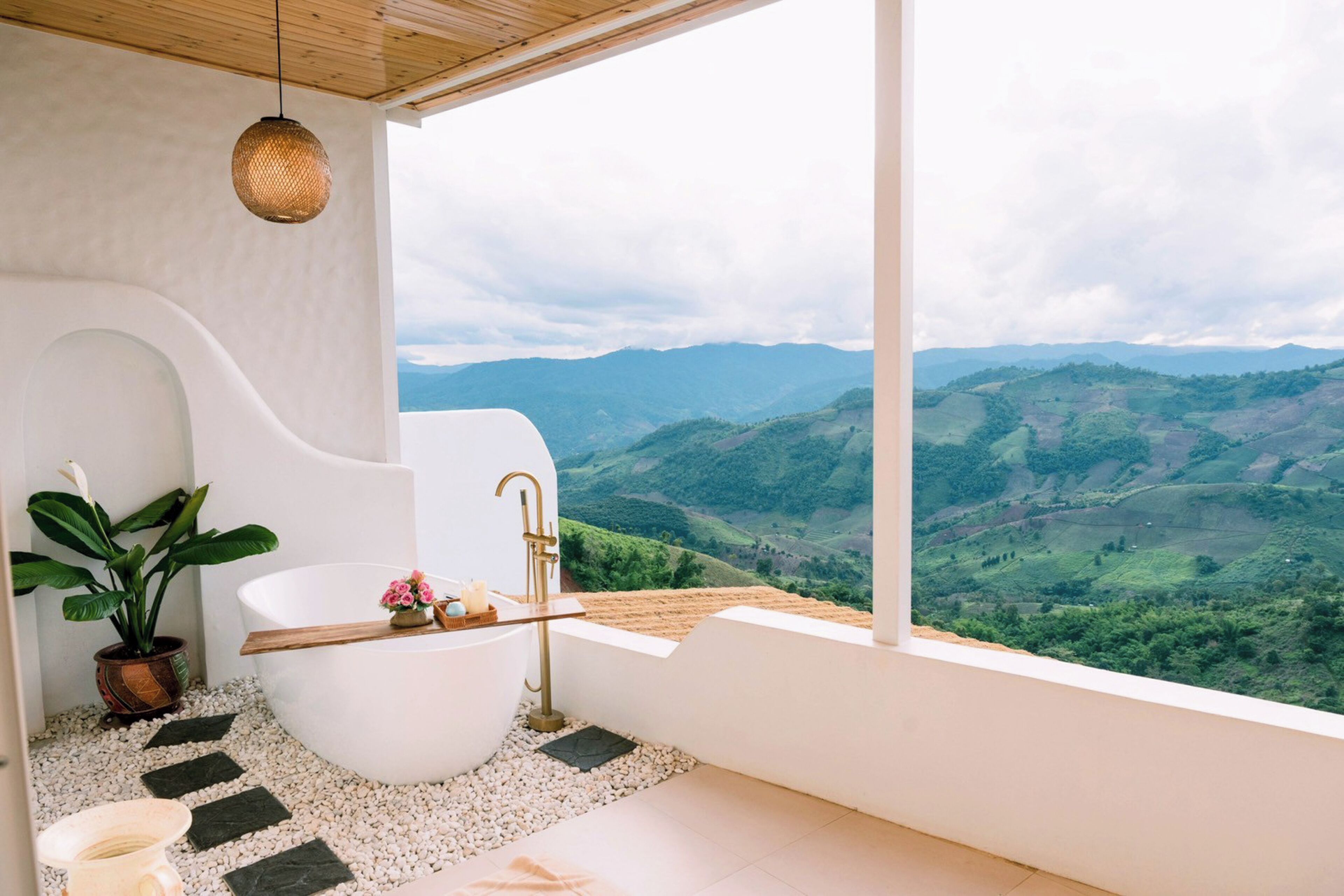 Tweepersoonskamer, uitzicht op bergen | Kameruitzicht