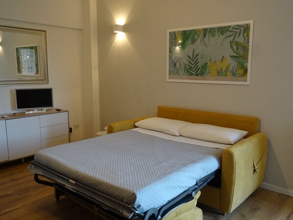 1 غرفة نوم ومكواة/لوح كي وواي فاي وملاءات أسرّة