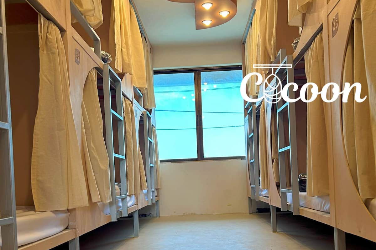 Dormitorio compartido Deluxe, vista a la ciudad | Ropa de cama de alta calidad y espacio para trabajar con laptop