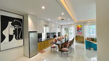 Luxury Villa, 3 Bedrooms, Private Bathroom, Garden View | Living area | 55-inch Smart TV with digital channels