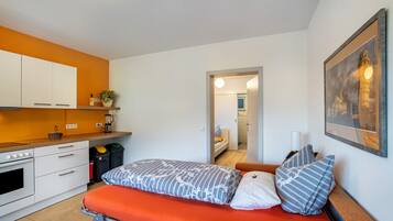 1 dormitorio, tabla de planchar con plancha, wifi gratis y ropa de cama