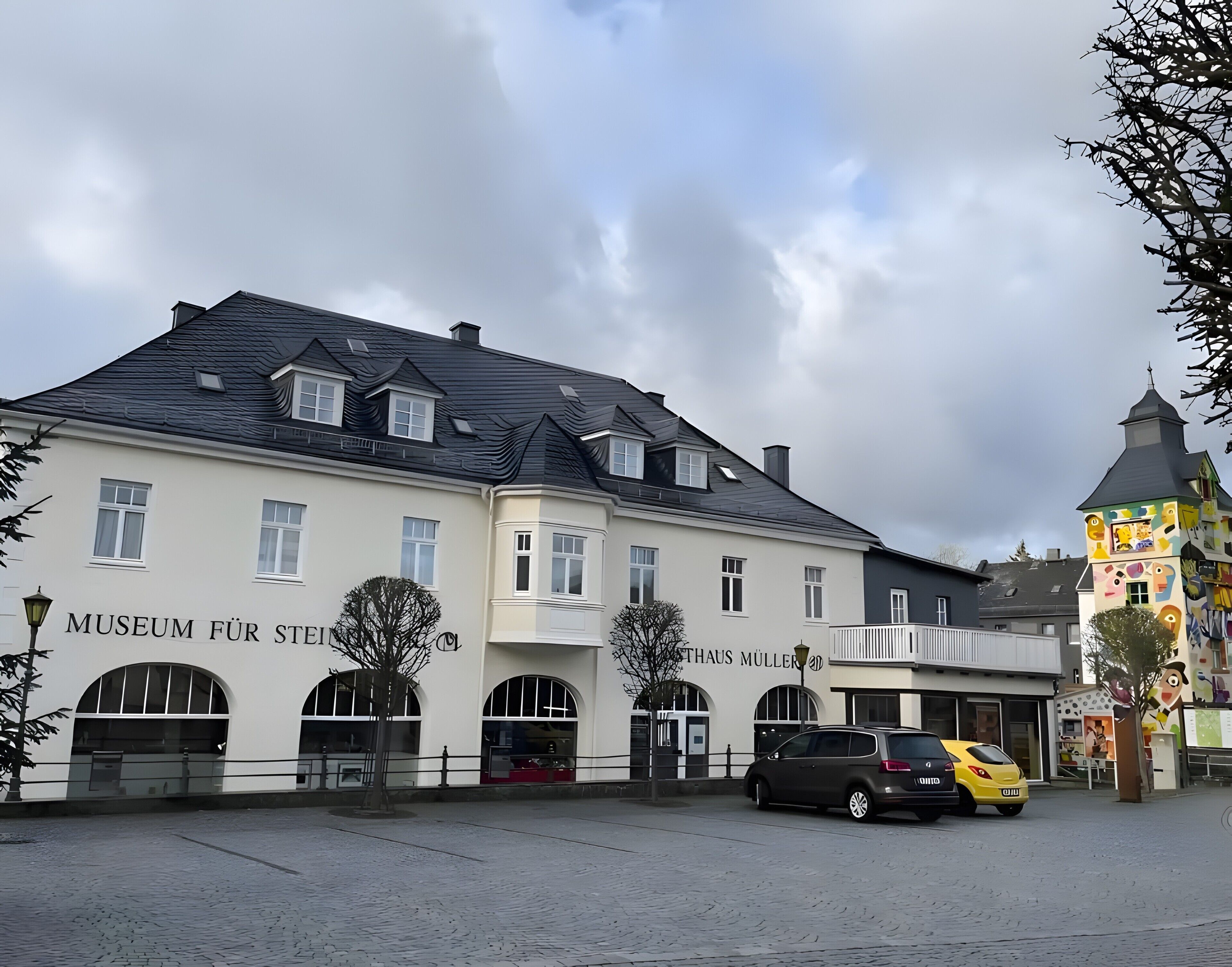 Parkplätze auf dem Gelände