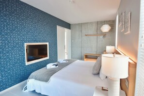 Villa Deluxe, vue océan | Bureau, Wi-Fi gratuit