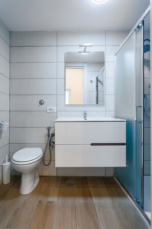 Shower, hair dryer, bidet