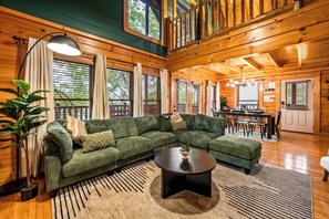 TV, video games - Smoky Haven Retreat by Beyond Expectations: 4BR w/ Hot Tub, Game Rooms & Views (Pigeon Forge)