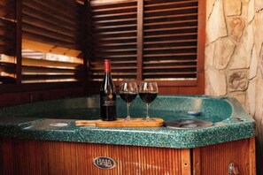 Indoor spa tub - Smoky Haven Retreat by Beyond Expectations: 4BR w/ Hot Tub, Game Rooms & Views (Pigeon Forge)