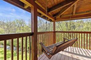 Signature Cabin, 2 Bedrooms, Non Smoking, Hot Tub | Terrace/patio - Serene Creek Cabin (Sevierville)