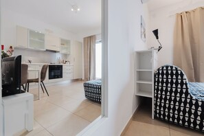 1 bedroom, iron/ironing board, travel crib, free WiFi