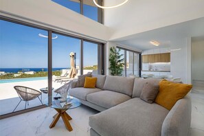 Smart TV - Theofilos Villa | Theo Luxury Villas With Sea View (Agia Marina)