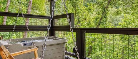 Tina de hidromasaje al aire libre