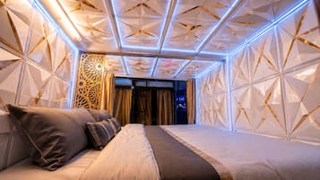 Down duvets, bed sheets