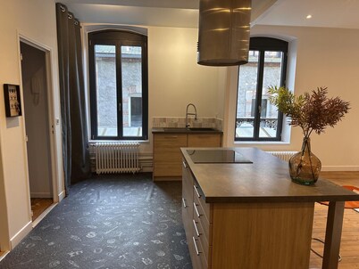 Modern city-center gîte in Moulins for 4 with Wifi