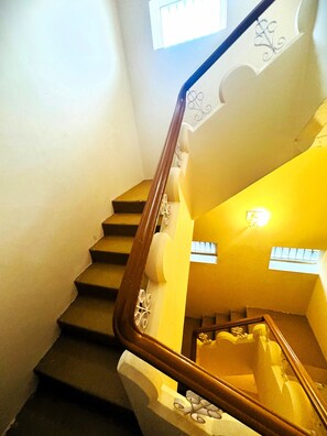 Handrails in stairways - Millionaire Homestay (Ujjain)