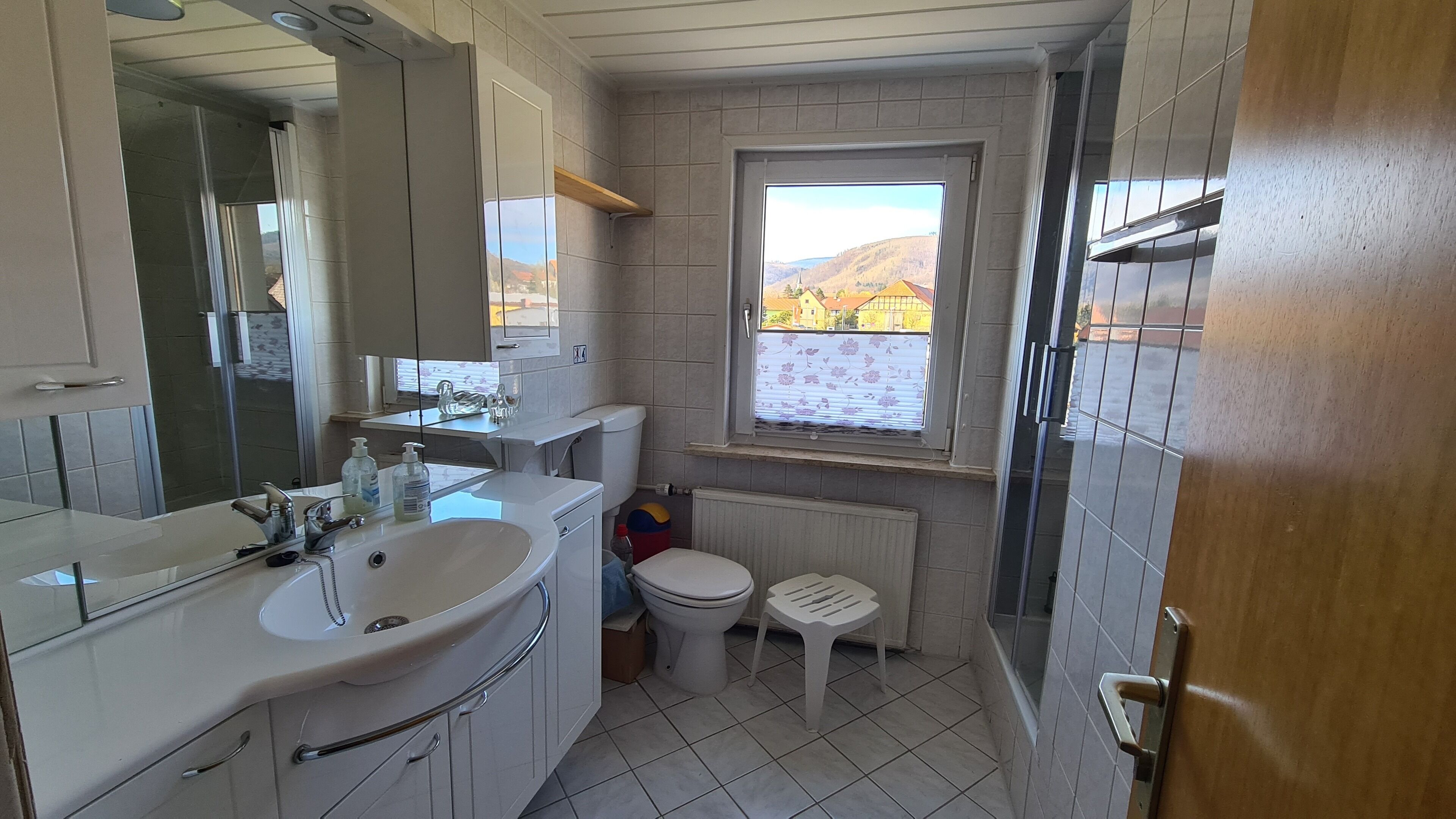Douche, papier toilette