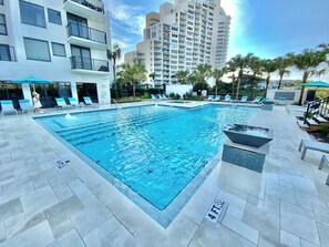 A heated pool