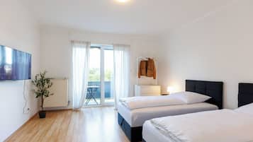 Apartment, 2 Bedrooms, Balcony | 1 bedroom, iron/ironing board, free WiFi