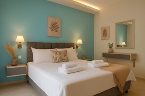 Tabla de planchar con plancha, cuna de viaje, wifi y ropa de cama