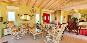TV, fireplace, DVD player, offices