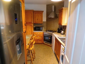 Apartment | Private kitchen | Fridge, microwave, oven, stovetop