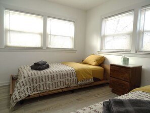 3 bedrooms, iron/ironing board, travel cot, WiFi