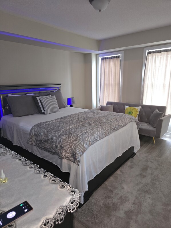 1 chambre, fer et planche à repasser, Wi-Fi, draps fournis