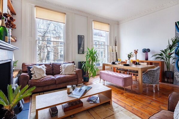 Apartamento urbano, 2 quartos, para não fumantes | Área de estar
