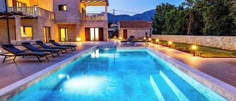 A heated pool