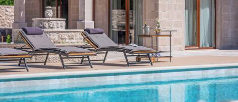 A heated pool