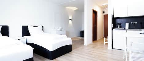 Apartamento conforto, vista para o pátio | 1 quarto, Wi-Fi de cortesia