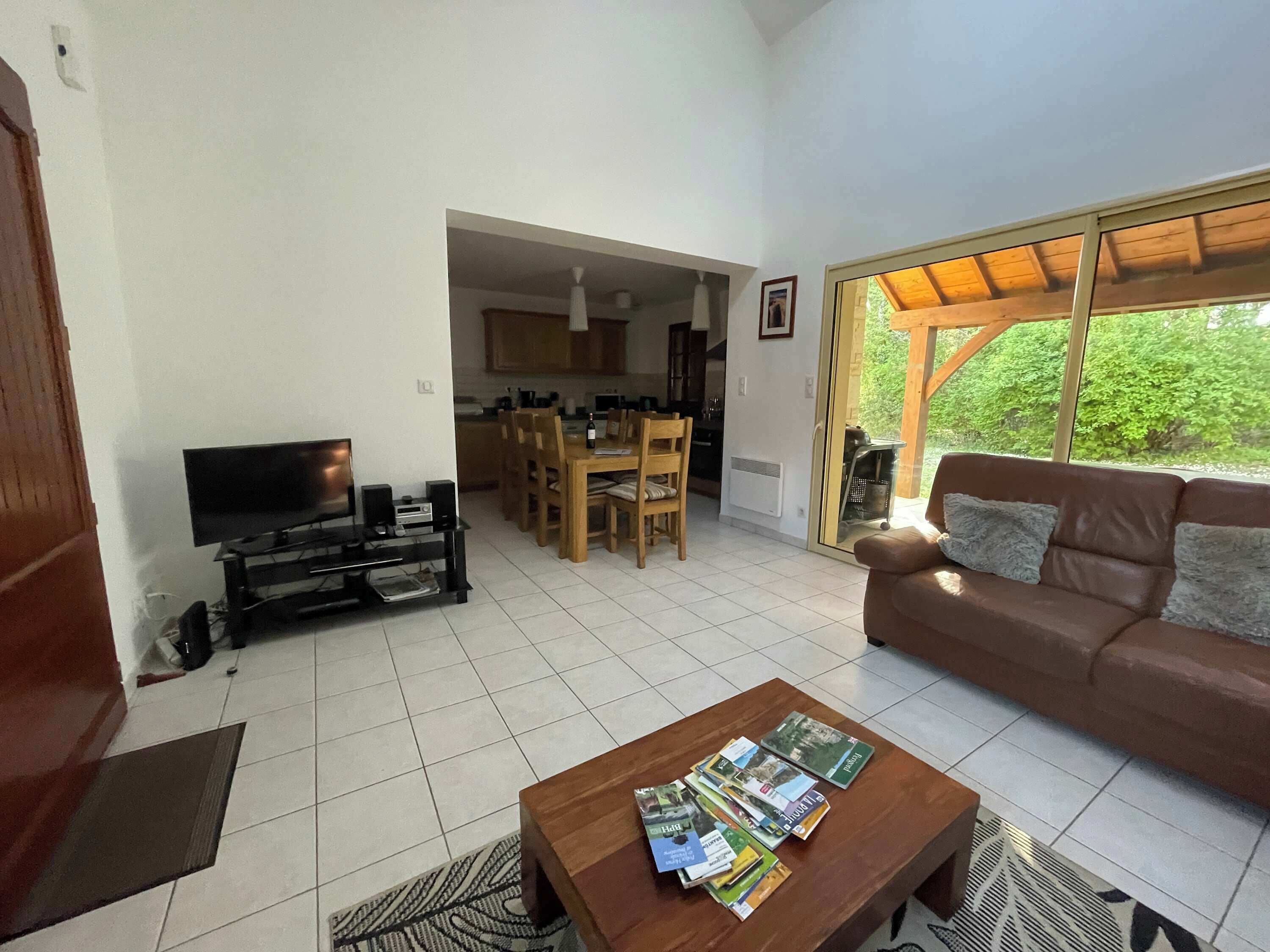 TV, DVD player, stereo