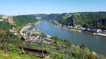 Blick von der Unterkunft