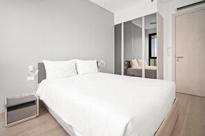 2 slaapkamers, een strijkplank/strijkijzer, wifi, beddengoed