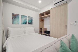 1 chambre, fer et planche à repasser, Wi-Fi, draps fournis