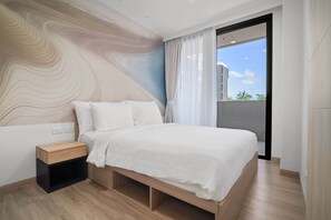 1 غرفة نوم ومكواة/لوح كي وواي فاي وملاءات أسرّة