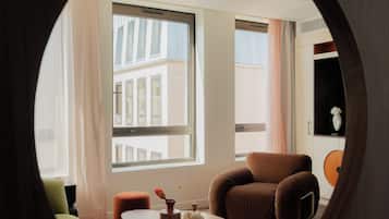 Apartment, 4 Bedrooms, Balcony | Living area | Flat-screen TV, Netflix, streaming services, offices