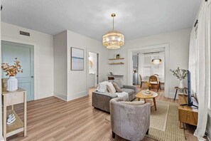 Comfort Apartment, 2 Bedrooms, Partial Lake View | Living area - 304 Lakeshore - Unit 1 and 2 (Kissimmee)