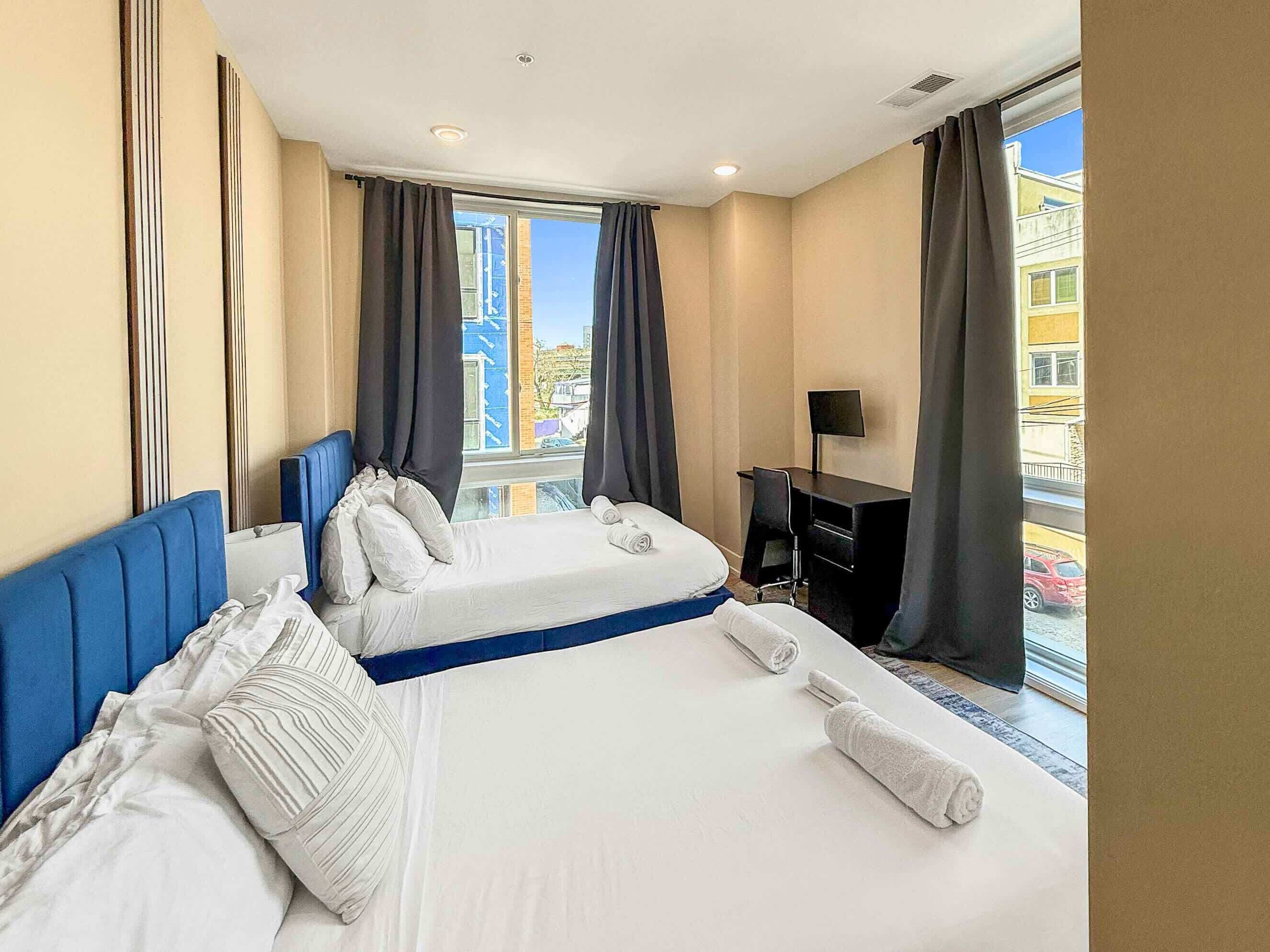 2 bedrooms, iron/ironing board, WiFi, bed sheets