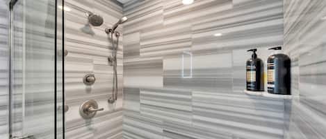 Douche, shampoing