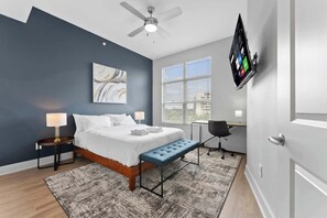 2 bedrooms, iron/ironing board, WiFi, bed sheets