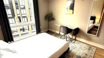 1 室のベッドルーム、WiFi、ベッドシーツ