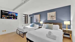 2 bedrooms, iron/ironing board, WiFi, bed sheets