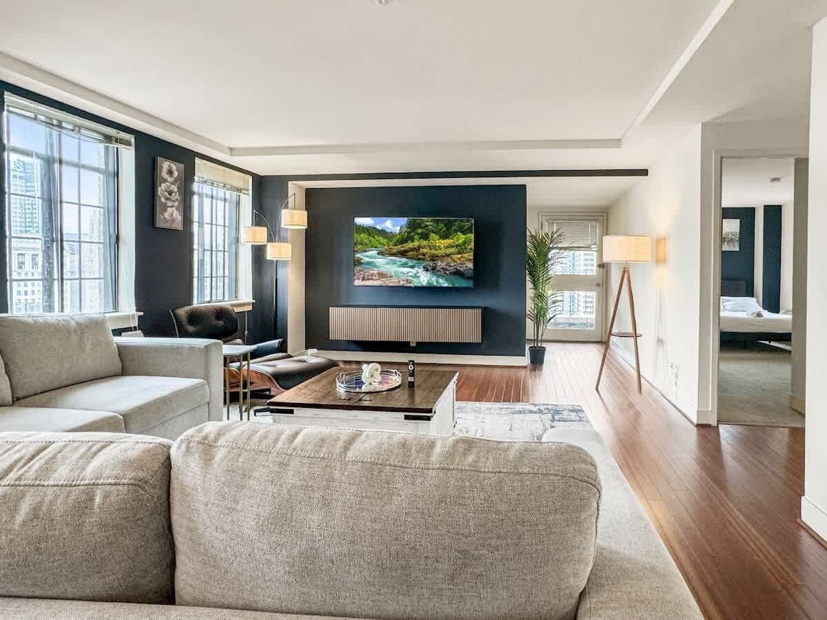 2 室のベッドルーム、WiFi、ベッドシーツ