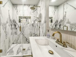 Shower, hair dryer