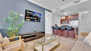 TV, offices - Grand 2BD | Near Center City | 2 Beds | Onsite gym (Philadelphia)