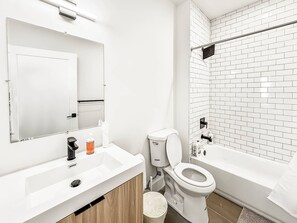 Een douche, een haardroger